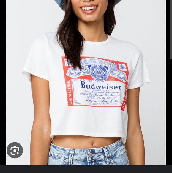 Budweiser Crop Tee - Picture 1 of 1